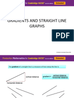 Gradients and Straight Line Graphs: © Oxford University Press 2016