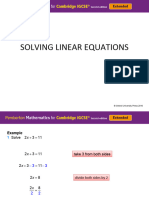 Solving Linear Equations: © Oxford University Press 2016