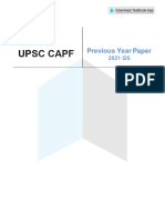 Upsc Capf 2021 Gs (English)