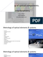 Metrology of Optical Components. Interferometry. DM