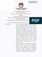 Salinan SK KPU NOMOR 38 TTG Penetapan Sekretariat PPK Kec. PLANTUNGAN TAHUN 2020