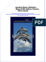 Understanding Basic Statistics Solutions Manaul 8Th Edition Charles Henry Brase  ebook full chapter