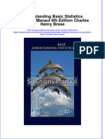 Understanding Basic Statistics Solutions Manaul 8Th Edition Charles Henry Brase Ebook Full Chapter