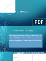 Chapter 7 - Steady State Error