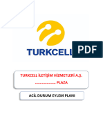 1-) Turkcell Acil Durum Eylem Planı