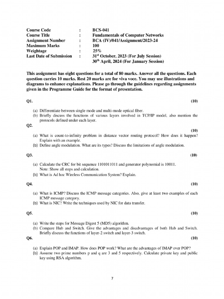 BCS-041 (2023-24) Solved Assignment | PDF