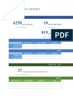 Social Media Report Template