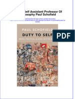 Duty To Self Assistant Professor of Philosophy Paul Schofield Full Chapter