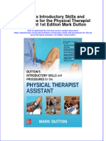 Duttons Introductory Skills and Procedures For The Physical Therapist Assistant 1St Edition Mark Dutton Full Chapter