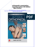 Duttons Orthopaedic Examination Evaluation and Intervention 5Th Edition Mark Dutton Full Chapter