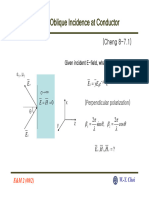 Lect 10 Oblique Incidence at Conductor