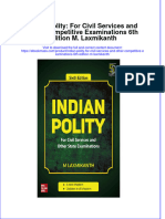 Indian Polity For Civil Services and Other Competitive Examinations 6Th Edition M Laxmikanth Full Chapter