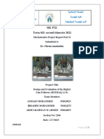 Mechatronics Project Report II - Gruop2-BOURAQ 1.222