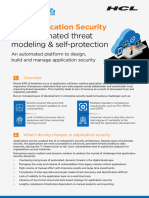 Application Security with automated threat modeling and self protection