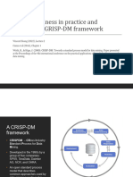 Topic 2 Business in practice and The GRISP-DM framework