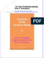 Dynamics of The Standard Model John F Donoghue Full Chapter