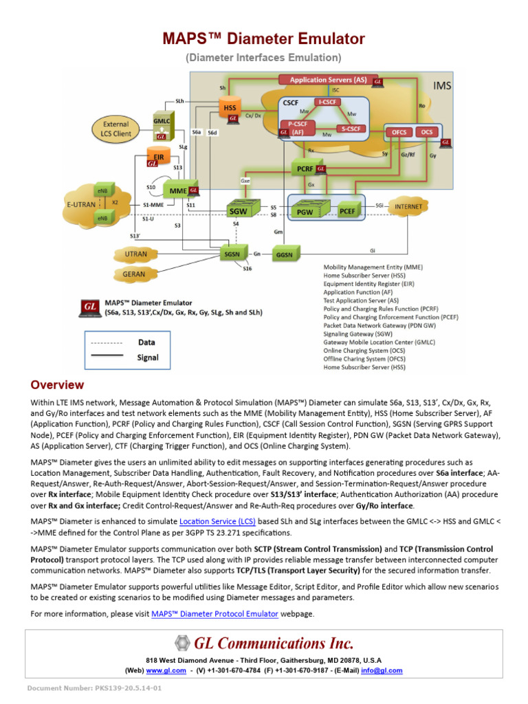 MAPS Diameter Brochure | PDF | Ip Multimedia Subsystem | Computer ...