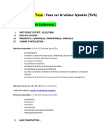Fiche Impôt/Taxe: Taxe Sur La Valeur Ajoutée (TVA) : A-Procédures de Traitement