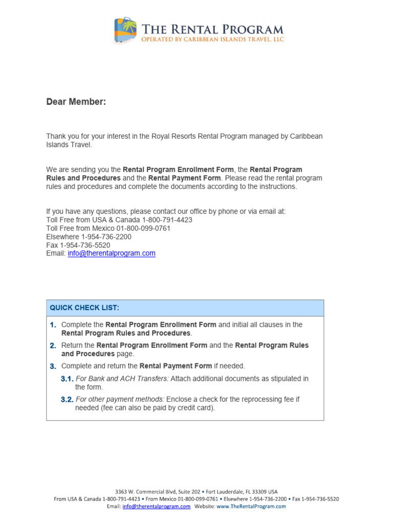 Rental Form | PDF | Renting | Wire Transfer