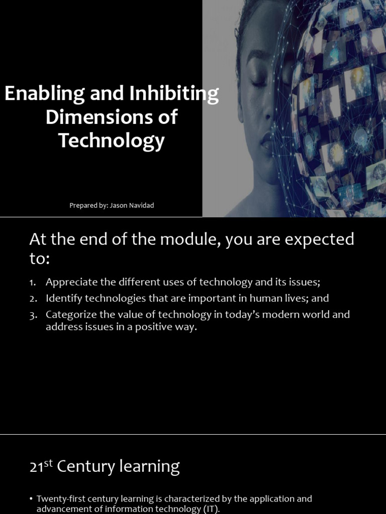 Enabling and Inhibiting Tech Dimensions | PDF | Social Media | Popular ...