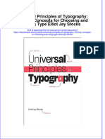 Universal Principles of Typography 100 Key Concepts For Choosing and Using Type Elliot Jay Stocks Ebook Full Chapter