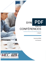 Synthese Des Conferences Cours Danalyse
