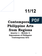 1st Quarter Module 4 On Contemporary Philippine Arts From The Regions (1st Quarter)
