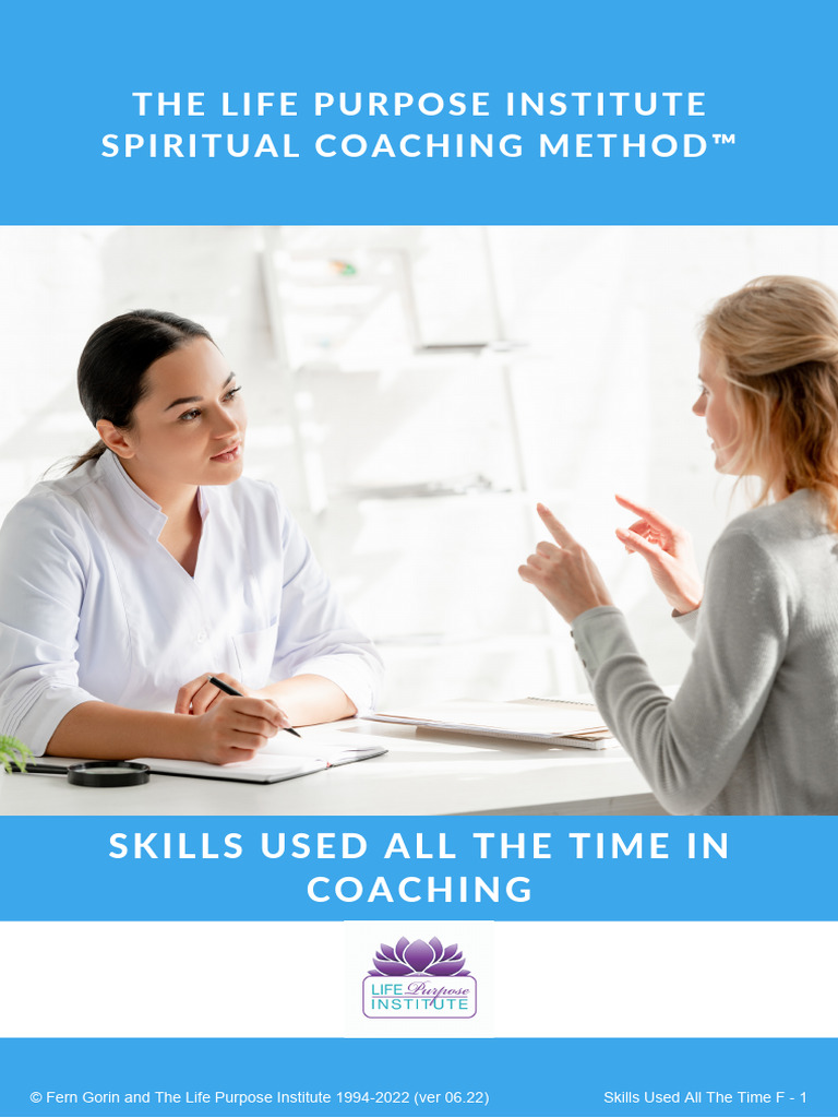 Coaching Skills Used All The Time In Coaching Pdf Feeling Thought