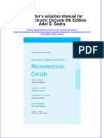 Instructors Solution Manual For Microelectronic Circuits 8Th Edition Adel S Sedra Full Chapter