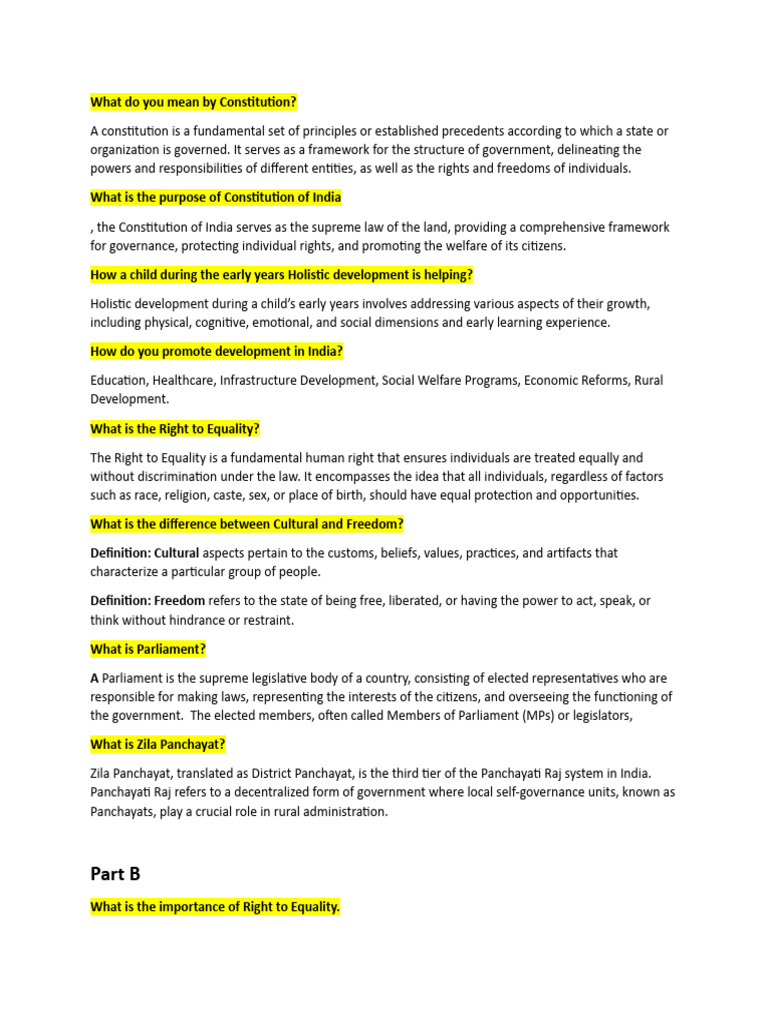 Constitution Of India Pdf Elections Social Equality