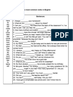 Common Verbs - Further Practice