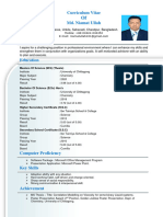 Update CV of Niamat P.Selected CU