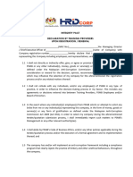 Training Provider Integrity Pact Form PDF
