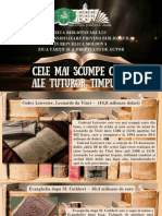 Cele mai scumpe cărţi ale tuturor timpurilor [Resursă electronică] : Expoziţie / Biblioteca Ştiinţifică a Universităţii de Stat „Alecu Russo” din Bălţi ; realizare: Tatiana Pogrebneac. – Bălţi, 2024. – 12 slide-uri.