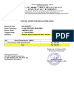 1 Pemeriksaan PME-R Kimia Klinik Rp. 850,000: Rekening Pembayaran: Bank BPD Jateng Cabang Utama