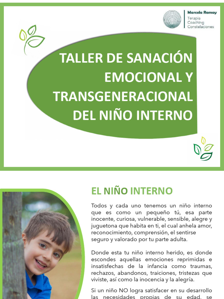 Taller de Sanación Emocional y Transgeneracional | PDF | Las emociones ...