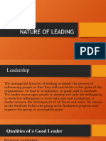 Nature of Leading