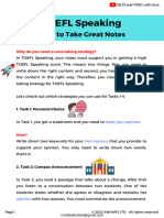 TOEFL Speaking How To Take Great