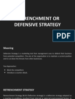 Retrenchment or Defensive Strategy