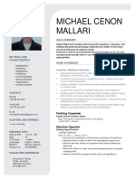 Michael Cenon Mallari Resume