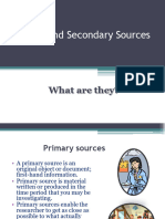 Primary and Secondary Sources: What Are They?