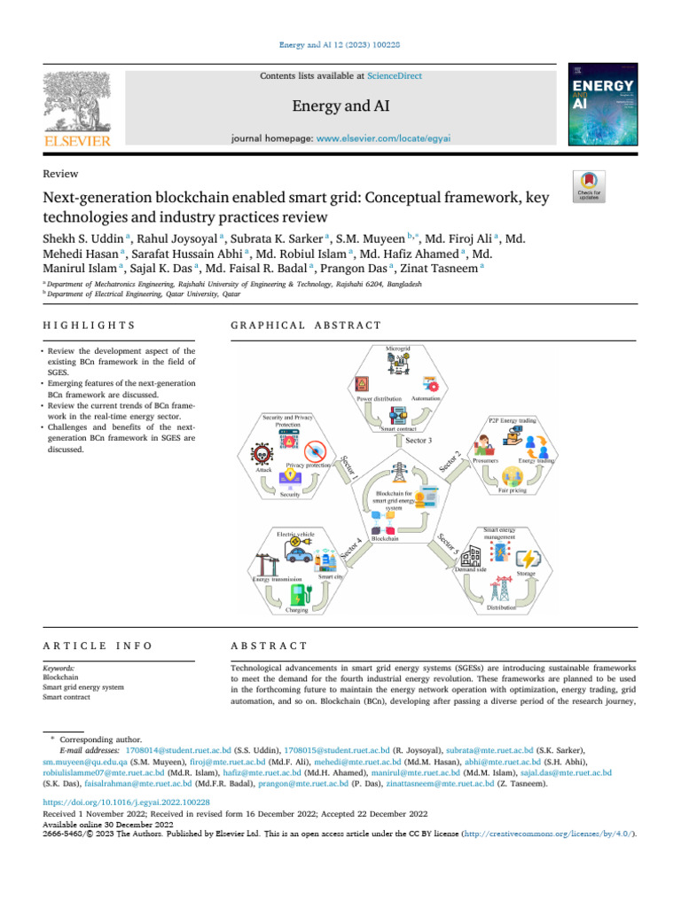 Block Chain Enabled Smart Grid | PDF | Cryptocurrency | Key (Cryptography)