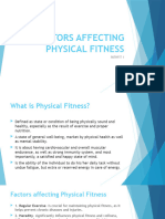 Factors Affecting Physical Fitness G3