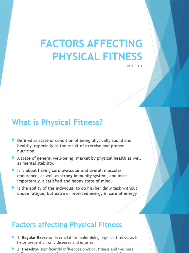 Key Factors Influencing Physical Fitness | PDF | Physical Fitness ...