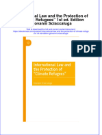 International Law and The Protection of Climate Refugees 1St Ed Edition Giovanni Sciaccaluga Full Chapter