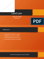 Land Law in Zambia