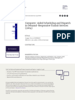 Computer-Aided Scheduling and Dispatch in Demand-Responsive Transit Services (2004)