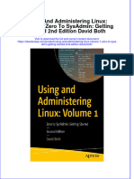 Using and Administering Linux Volume 1 Zero To Sysadmin Getting Started 2Nd Edition David Both Ebook Full Chapter
