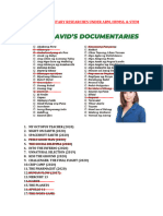 List of Documentary Researches