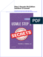 Usmle Step 2 Secrets 5Th Edition Theodore Oconnell Ebook Full Chapter